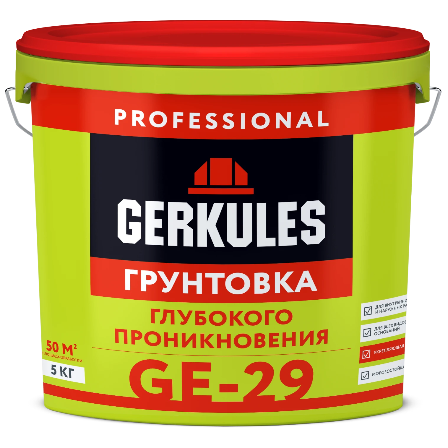 Грунтовка глубокого проникновения, ведро, цвет светло-желтый, 5 кг