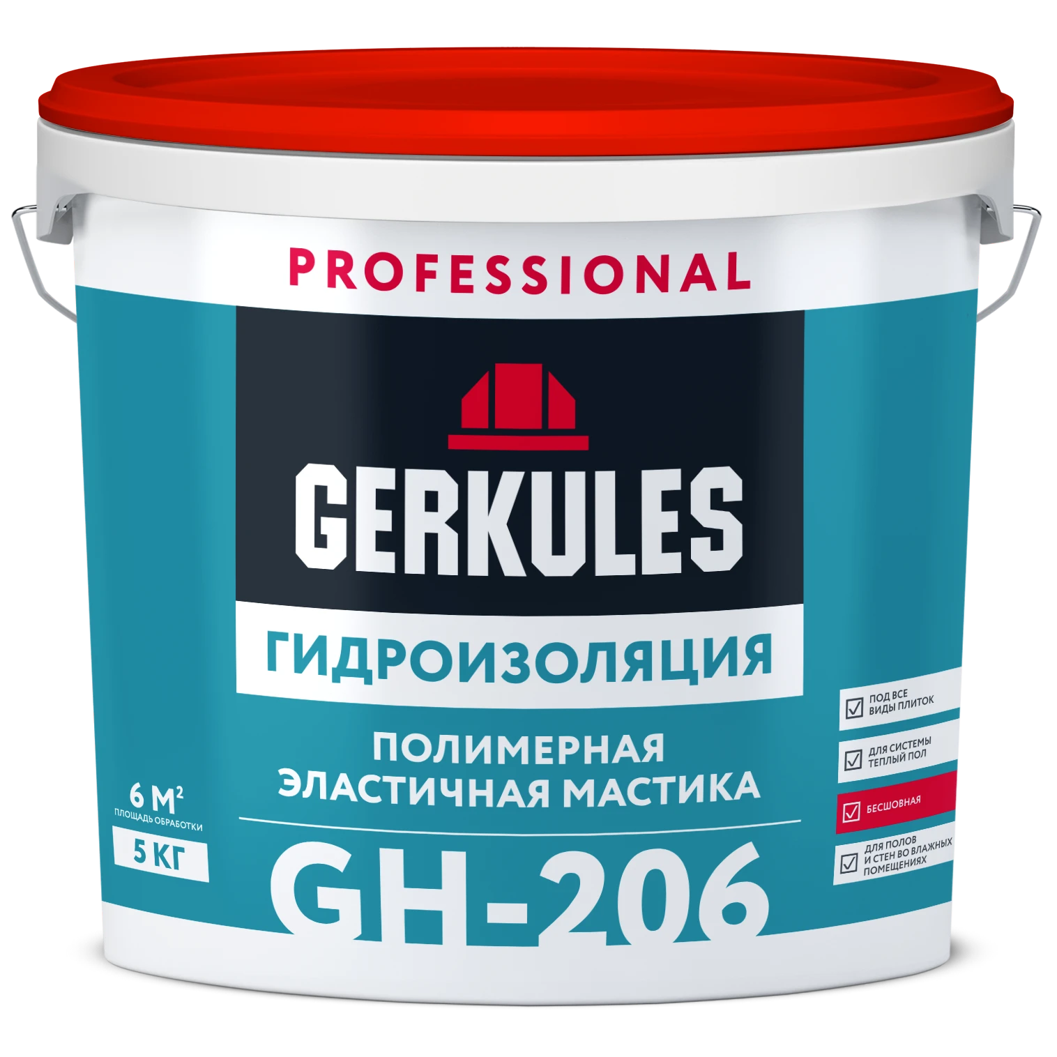 Гидроизоляция эластичная, ведро, 5 кг