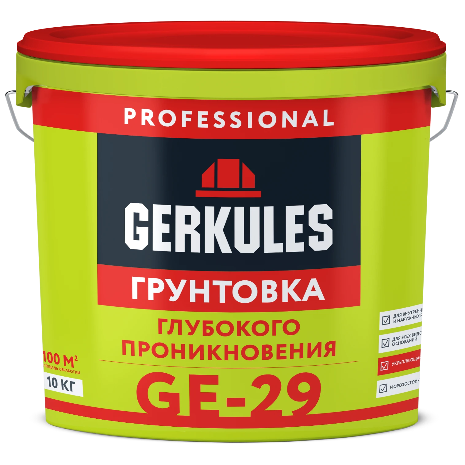 Грунтовка глубокого проникновения, ведро, цвет светло-желтый, 10 кг