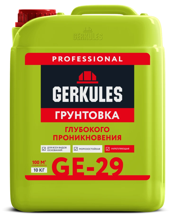 Грунтовка глубокого проникновения, канистра, цвет светло-желтый, 10 кг