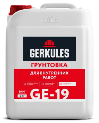 Грунтовка для внутренних работ, канистра, цвет белый, 5 кг